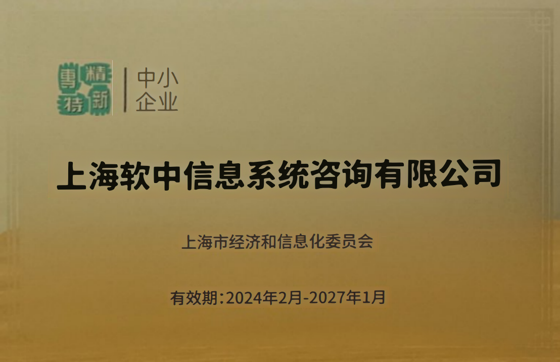 上海市专精特新中小企业